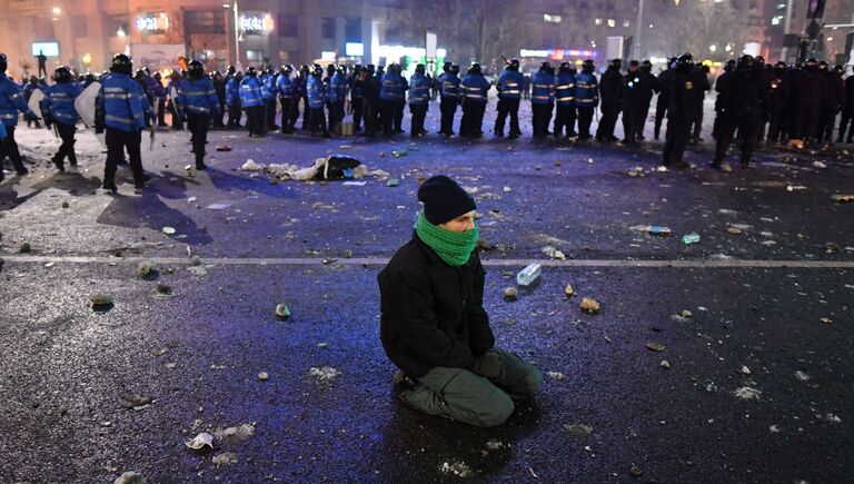 Акции протеста в Румынии, 1 февраля 2017