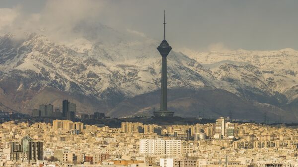 Панорама Тегерана, Иран. Архивное фот