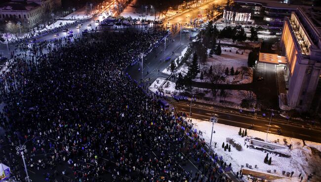 Акции протеста в Румынии. Архивное фото