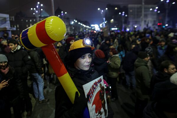 Акции протеста в Румынии