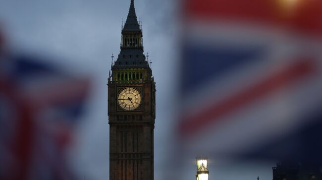 Биг Бен и здание Парламента в Лондоне, Великобритания. 1 февраля 2017