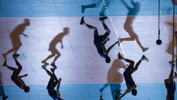 Игроки сборной России в матче Кубка мира по волейболу. Архивное фото