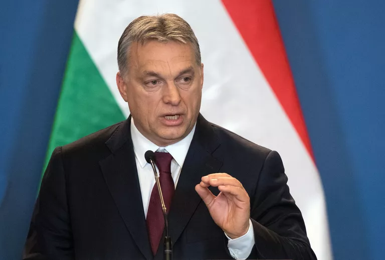 Премьер-министр Венгрии Виктор Орбан во время совместной с президентом РФ Владимиром Путиным пресс-конференции по итогам встречи в Будапеште. 2 февраля 2017 Премьер-министр Венгрии Виктор Орбан во время совместной с президентом РФ Владимиром Путиным пресс-конференции по итогам встречи в Будапеште. 2 февраля 2017
