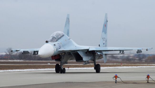 Многоцелевой истребитель СУ-30СМ. Архивное фото