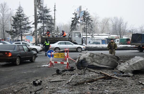 Последствия ночного обстрела в Калининском районе Донецка. 3 февраля 2017