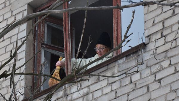Последствия ночного обстрела в Донецке. Архивное фото