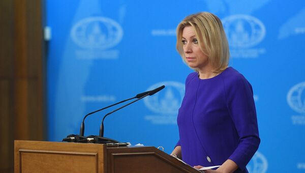 Официальный представитель министерства иностранных дел России Мария Захарова на брифинге по текущим вопросам внешней политики. 3 февраля 2017