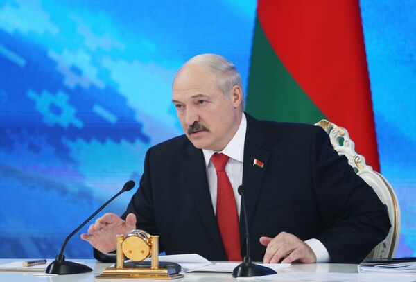 Президент Белоруссии Александр Лукашенко на пресс-конференции в Минске. 3 февраля 2017 Президент Белоруссии Александр Лукашенко на пресс-конференции в Минске. 3 февраля 2017