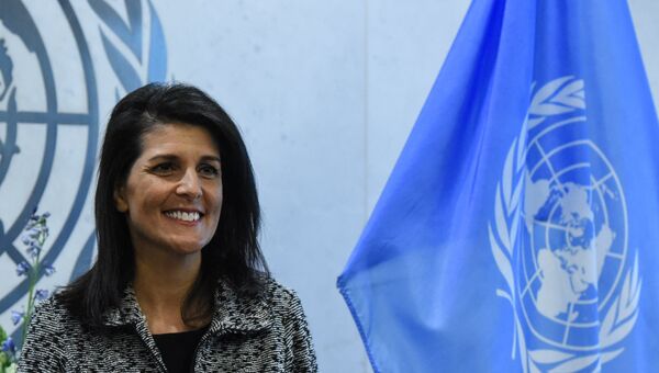 Постоянный представитель США при ООН Никки Хейли. 27 января 2017 года