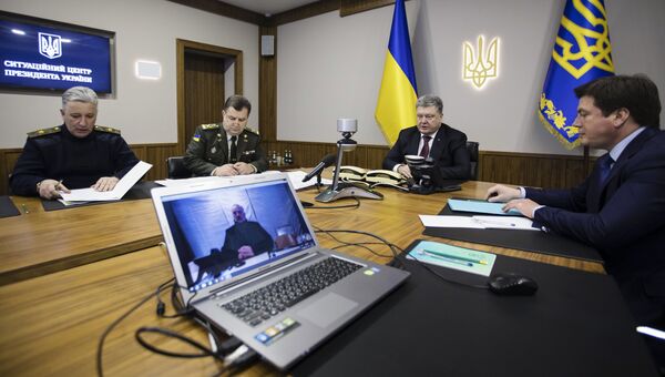Президент Украины Петр Порошенко и экс-председатель Донецкой областной государственной администрации Павел Жебривский. Архивное фото