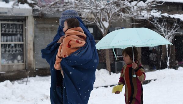 Снег в Афганистане. Архивное фото