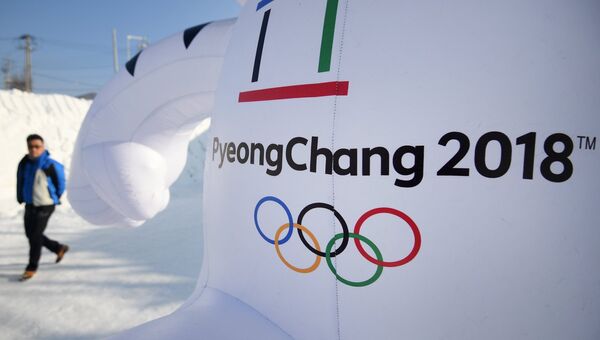 Символика зимних Олимпийских игр 2018 в Пхенчхане. Архивное фото