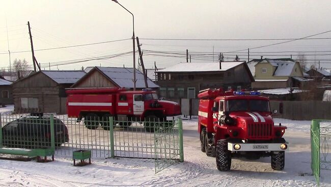 Пожарные машины ГУ МЧС по республике Саха (Якутия). Архивное фото