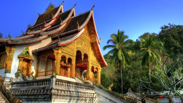 Храм в Луангпхабанге, Лаос