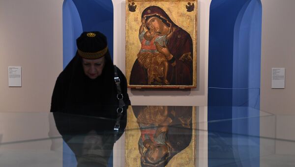 Открытие выставки Шедевры Византии в здании Государственной Третьяковской галереи