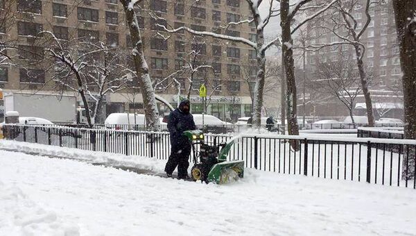 Зимний шторм в Нью-Йорке. Архивное фото