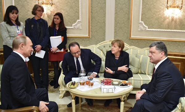 Переговоры лидеров России, Германии, Франции и Украины в Минске. 11 февраля 2015 Переговоры лидеров России, Германии, Франции и Украины в Минске. 11 февраля 2015