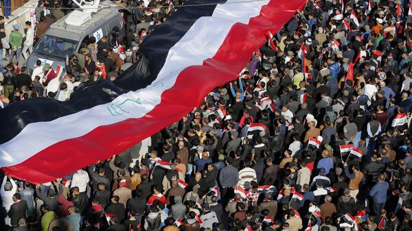 Акция протеста шиитов в Багдаде