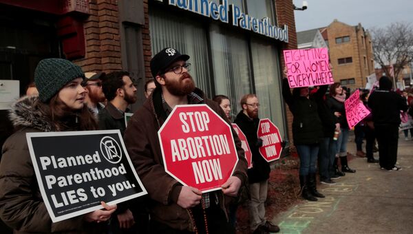 Протесты в США против абортов. 11.2.2017