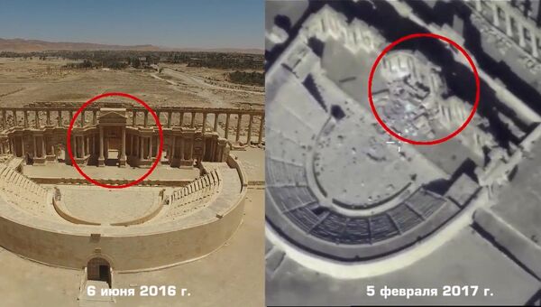 Видеодоказательства разрушения террористами ИГ памятников древней Пальмиры