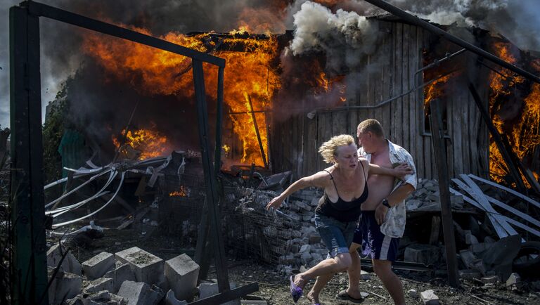 Черные дни Украины фотографа Валерия Мельникова занявшего первое место в категории Долгосрочные проекты в фотоконкурсе World Press Photo