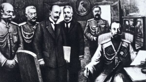 Отречение императора России Николая II в ночь на 3 марта 1917