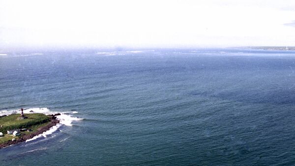 Вид на Охотское море с Курильских остров