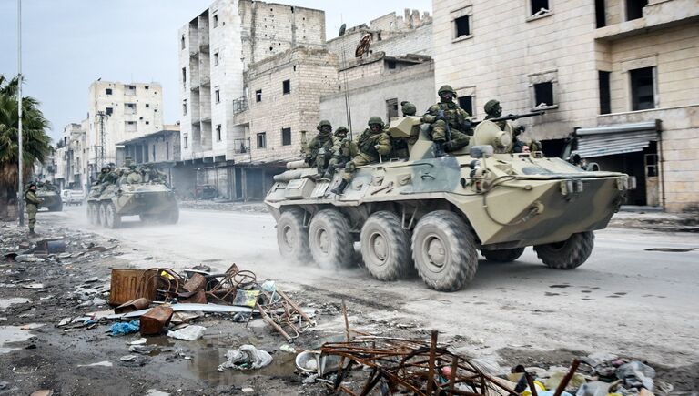 Военные инженеры сводного отряда Международного противоминного центра Вооруженных сил РФ продолжают работу по разминированию восточных районов сирийского города Алеппо