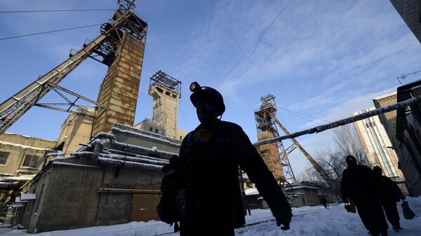 Угольная шахта на Украине. Архивное фото
