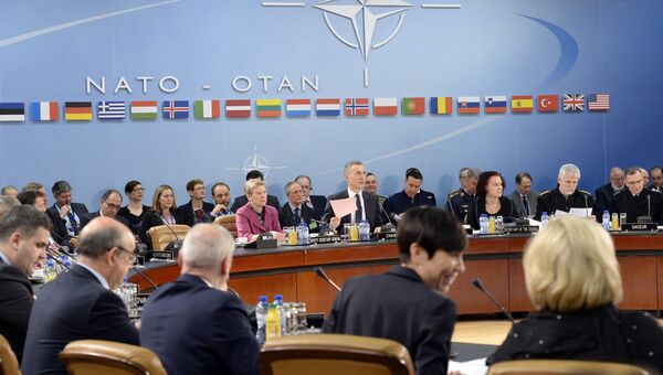 Участники встречи министров обороны стран членов НАТО в Брюсселе. Архивное фото