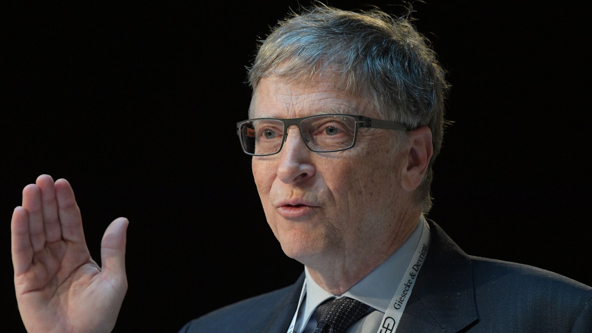 Бывший генеральный директор Microsoft Билл Гейтс на 53-й Мюнхенской конференции по безопасности - РИА Новости, 1920, 09.12.2021