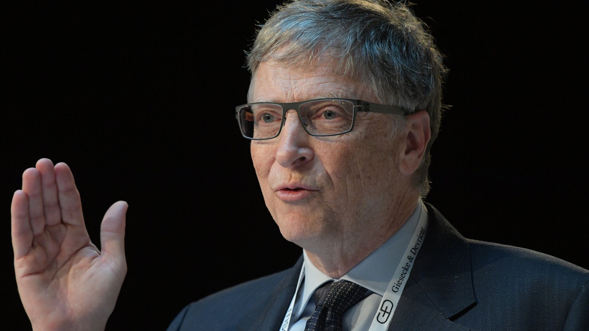 Бывший генеральный директор Microsoft Билл Гейтс на 53-й Мюнхенской конференции по безопасности - РИА Новости, 1920, 17.02.2021