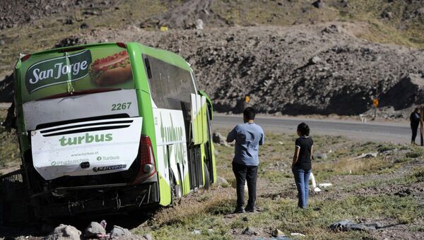 ДТП с участием пассажирского автобуса на западе Аргентины