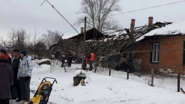 Обрушение крыши жилого дома в Тульской области