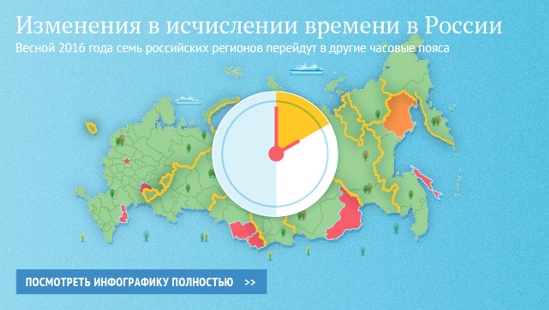 Смена часовых поясов