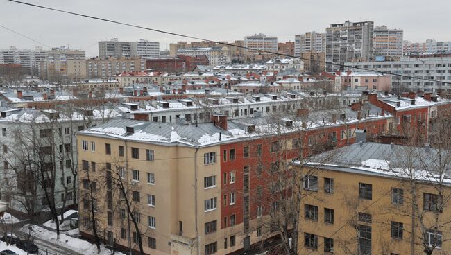 Жилой квартал в Москве. Архивное фото