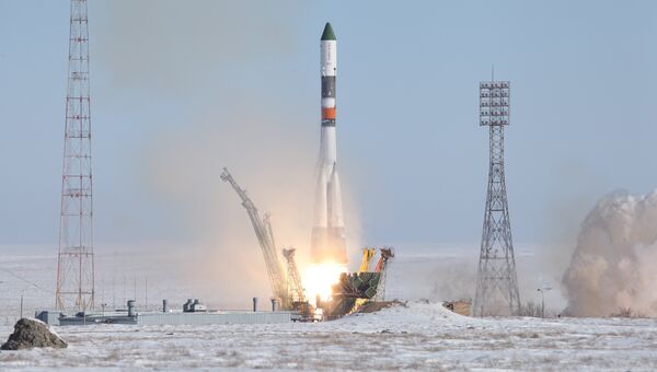 Запуск РН Союз-У с ТГК Прогресс МС-05. 22 февраля 2017. Архивное фото