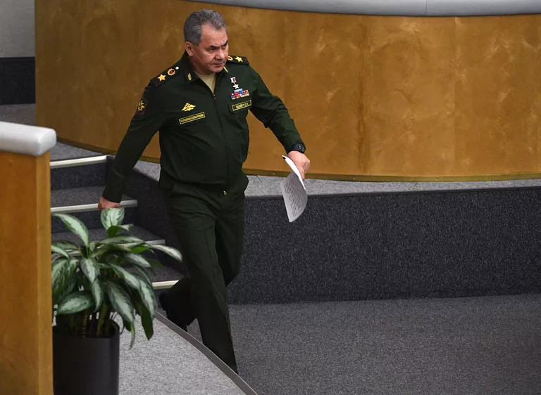 Министр обороны РФ Сергей Шойгу выступает на пленарном заседании Госдумы РФ. 22 февраля 2017 Министр обороны РФ Сергей Шойгу выступает на пленарном заседании Госдумы РФ. 22 февраля 2017