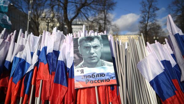 На марше памяти политика Бориса Немцова. Архивное фото