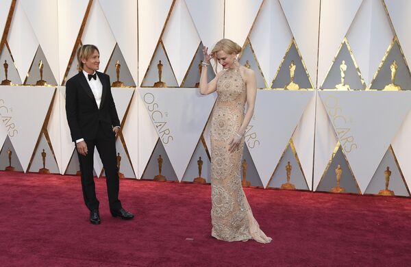 Кит Урбан и Николь Кидман на 89-й церемонии вручения Оскара в Лос-Анджелесе