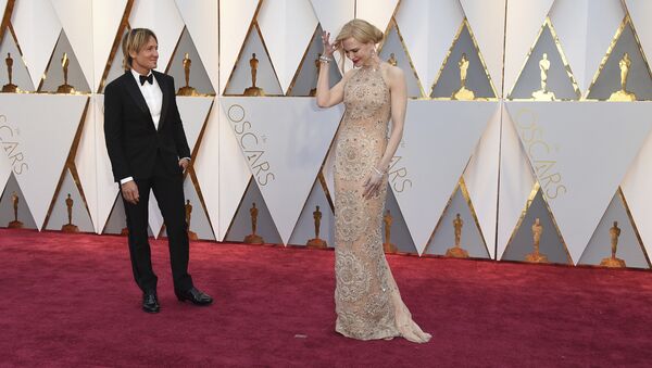 Кит Урбан и Николь Кидман на 89-й церемонии вручения Оскара в Лос-Анджелесе