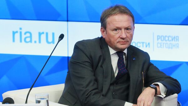 Уполномоченный по защите прав предпринимателей Борис Титов во время пресс-конференции