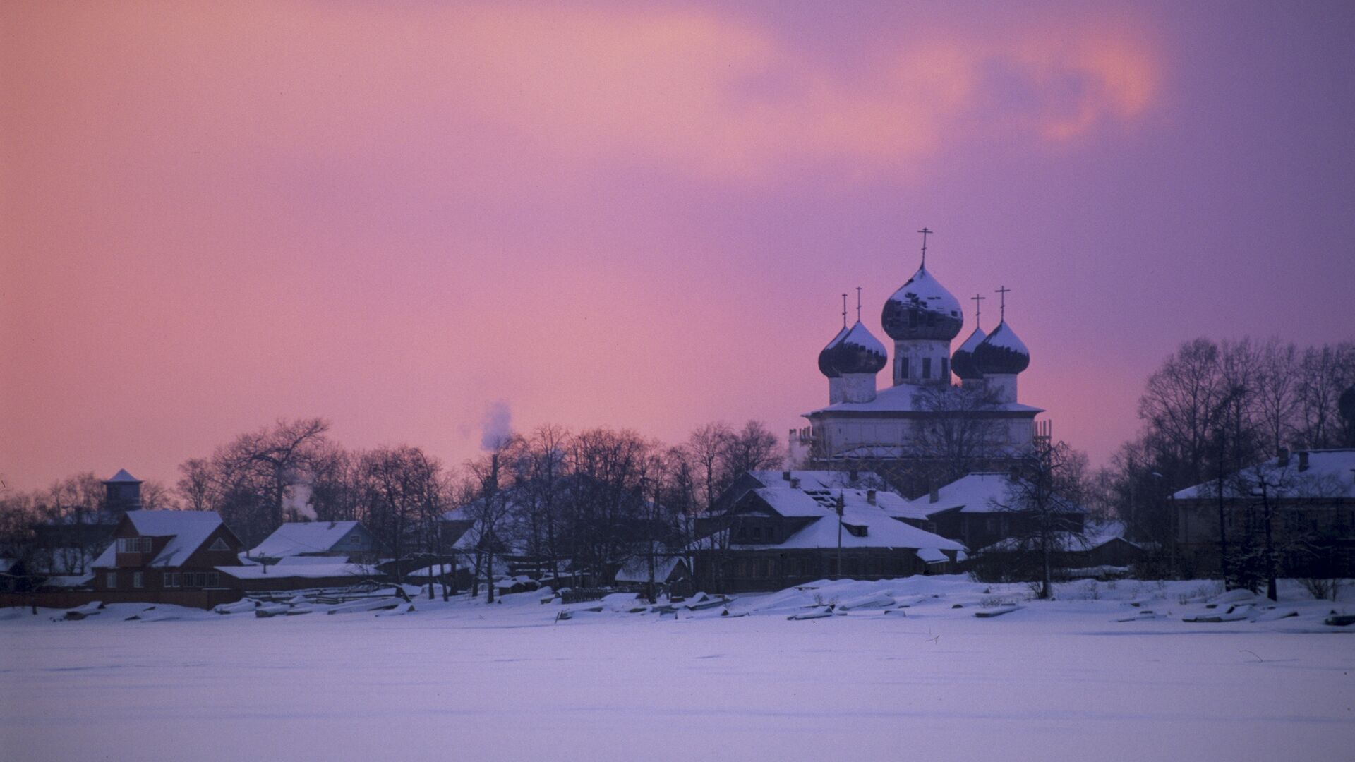 Закат солнца в Архангельской области - РИА Новости, 1920, 05.02.2021