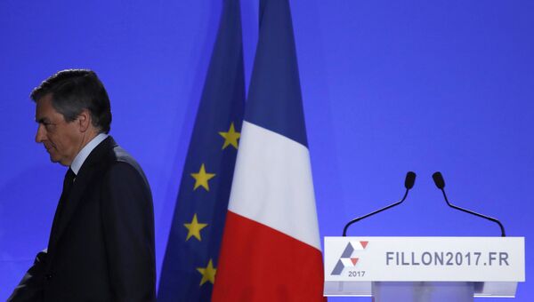 Кандидат в президенты Франции Франсуа Фийон, 1 марта 2017