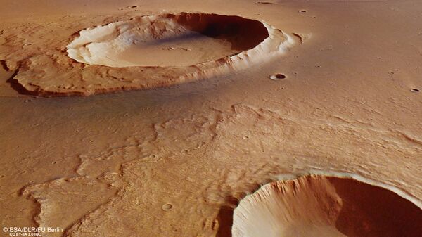 Кратер Ворчестера, где ученые нашли следы великого потопа Марса