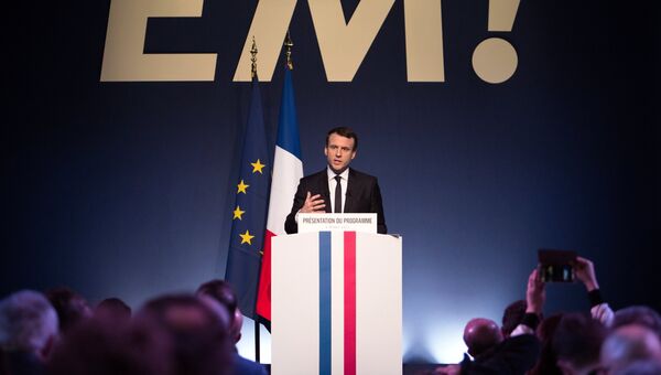Кандидат в президенты Франции, лидер движения En Marche Эммануэль Макрон. Архивное фото