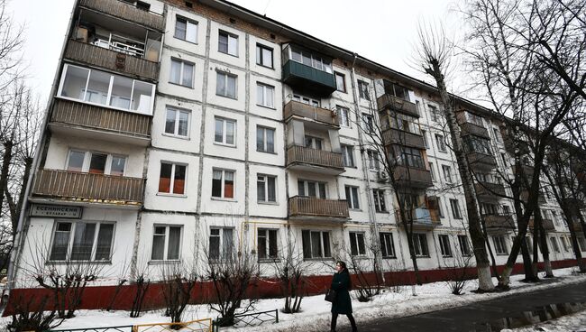 Пятиэтажный жилой дом в районе Кузьминки. Архивное фото