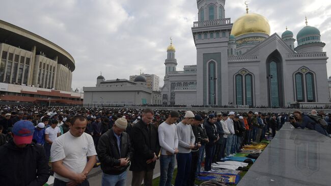 Празднование Курбан-Байрама в Москве. Архивное фото