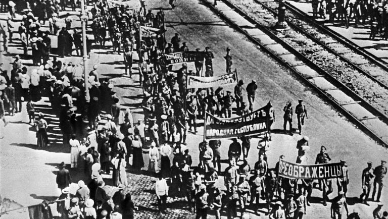 Демонстрация протеста революционных частей Петроградского гарнизона против ноты Милюкова от 18 апреля 1917 года