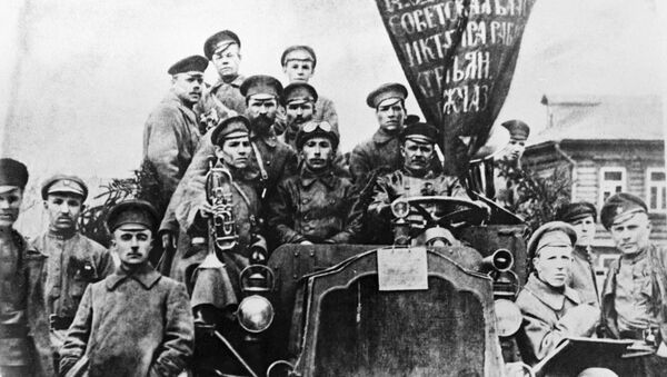 Участники Октябрьской революции Пресненского района города Москвы